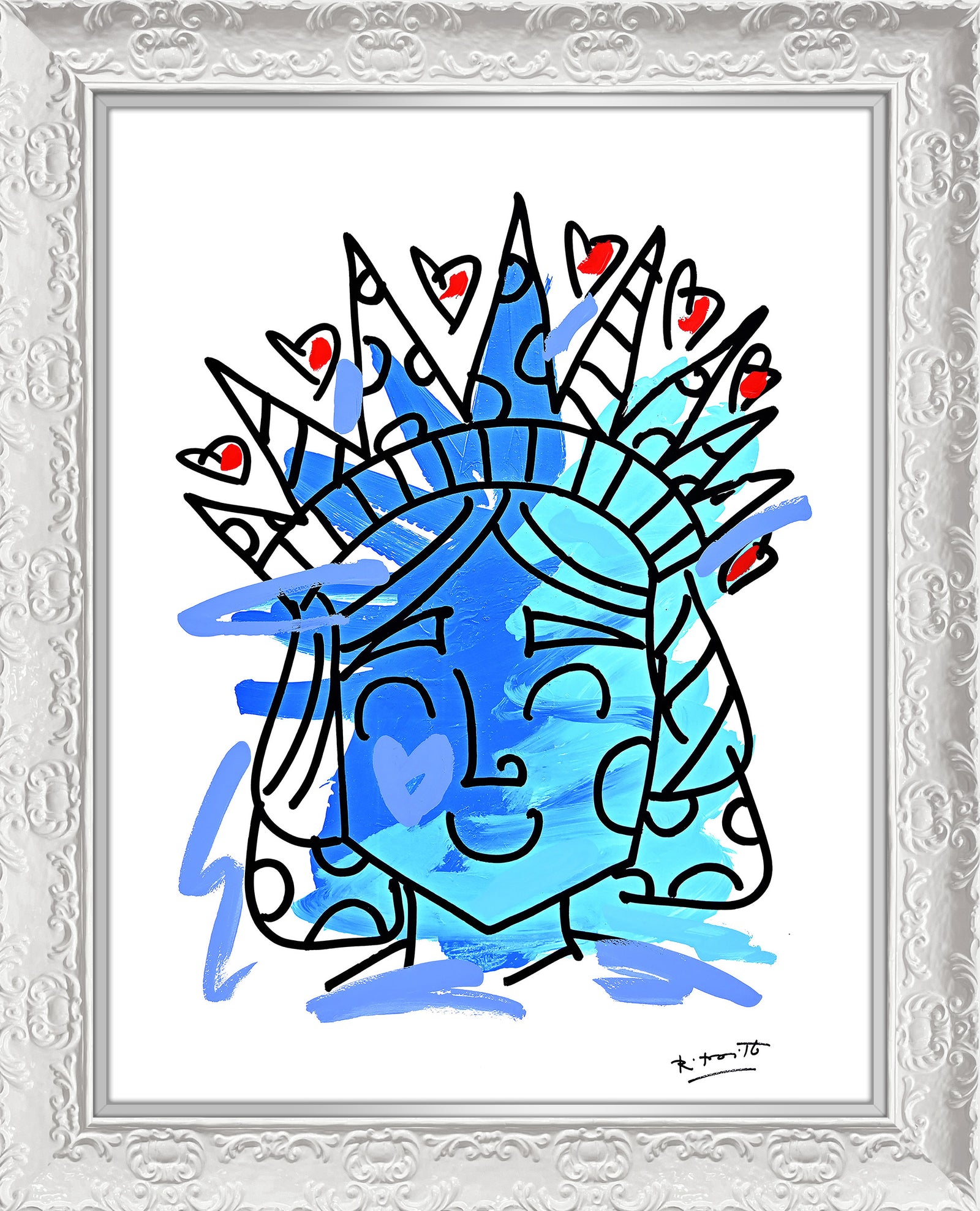 Lady Liberty - Mixed Media Original