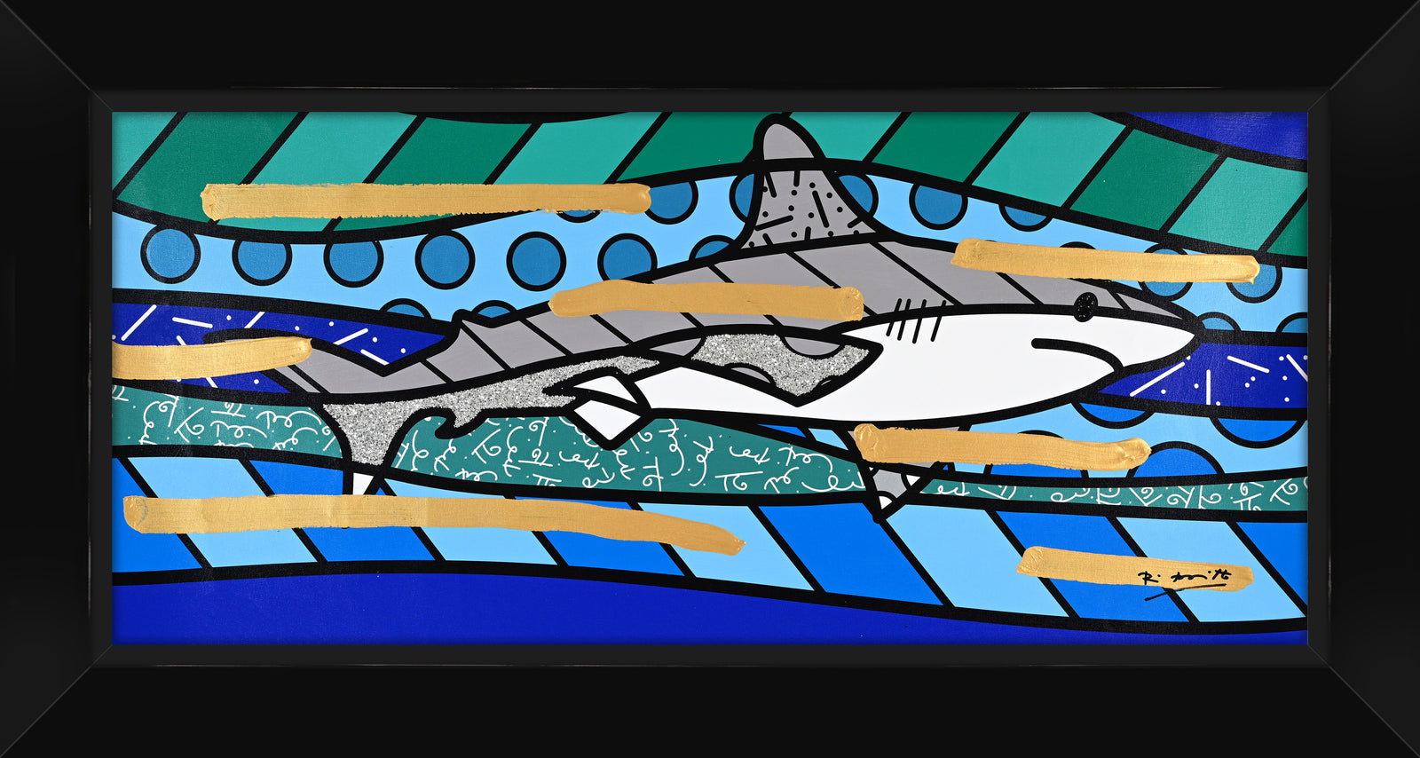 BRENDAN'S SHARK - Mixed Media Original