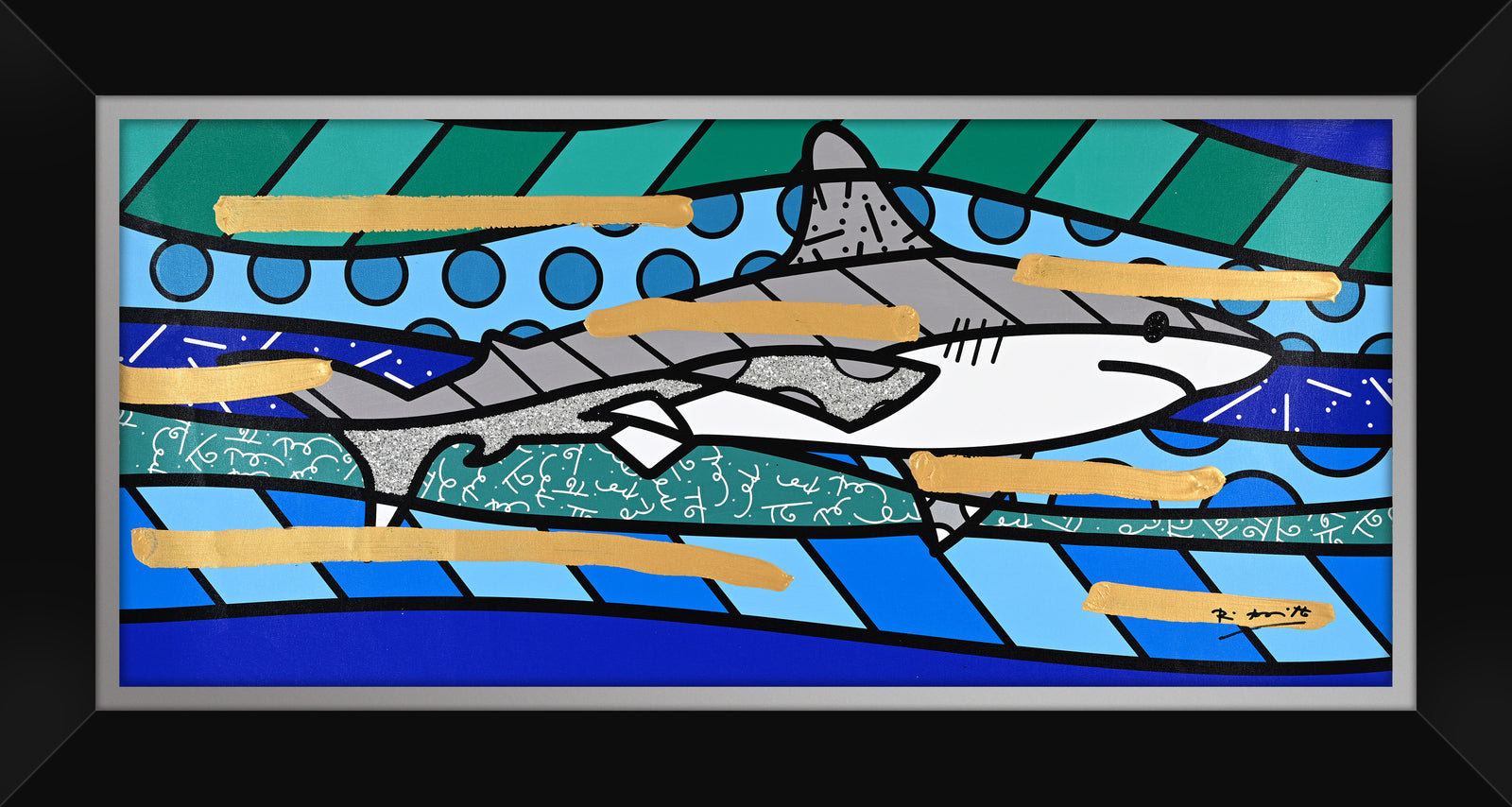 BRENDAN'S SHARK - Mixed Media Original