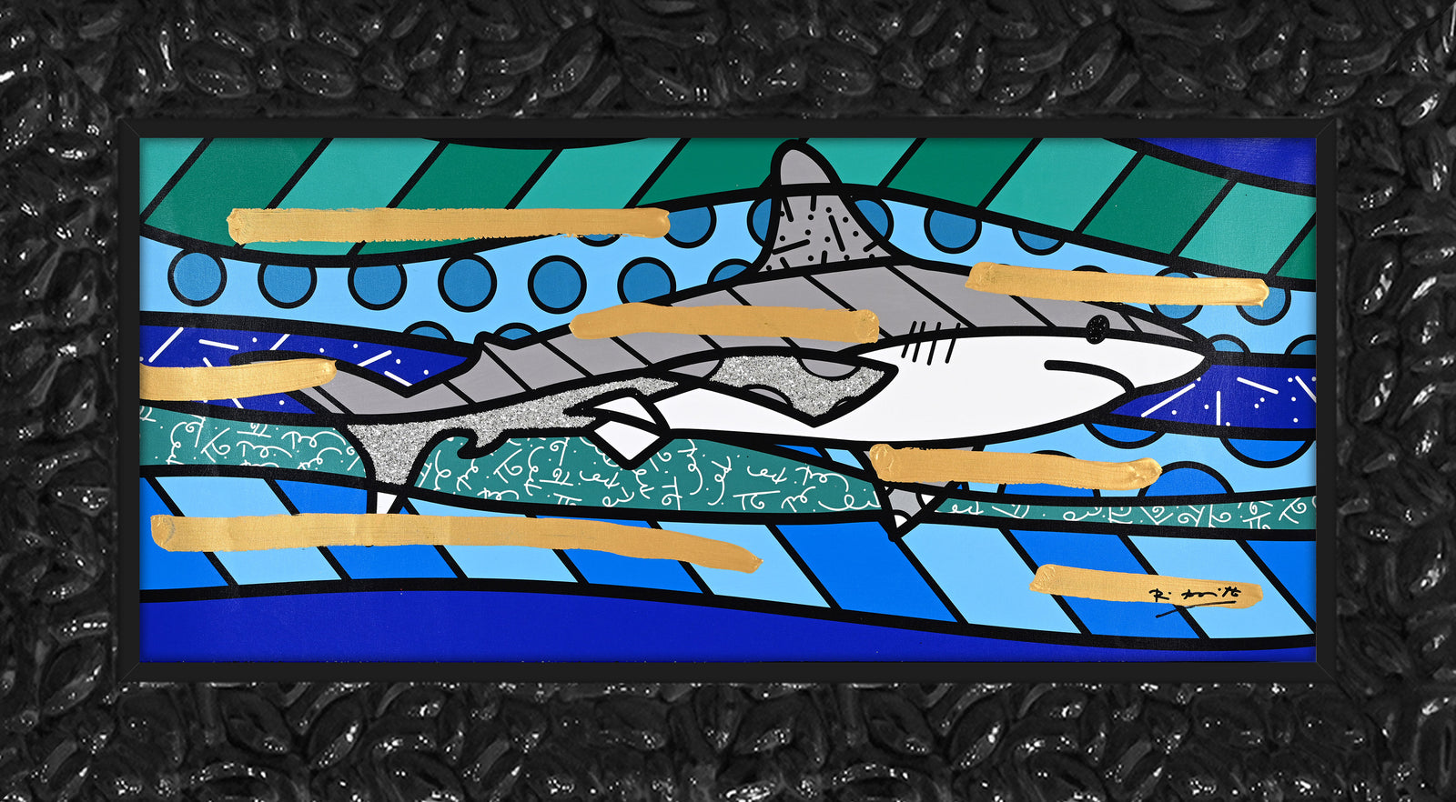 BRENDAN'S SHARK - Mixed Media Original