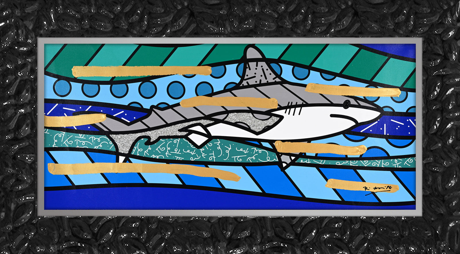 BRENDAN'S SHARK - Mixed Media Original