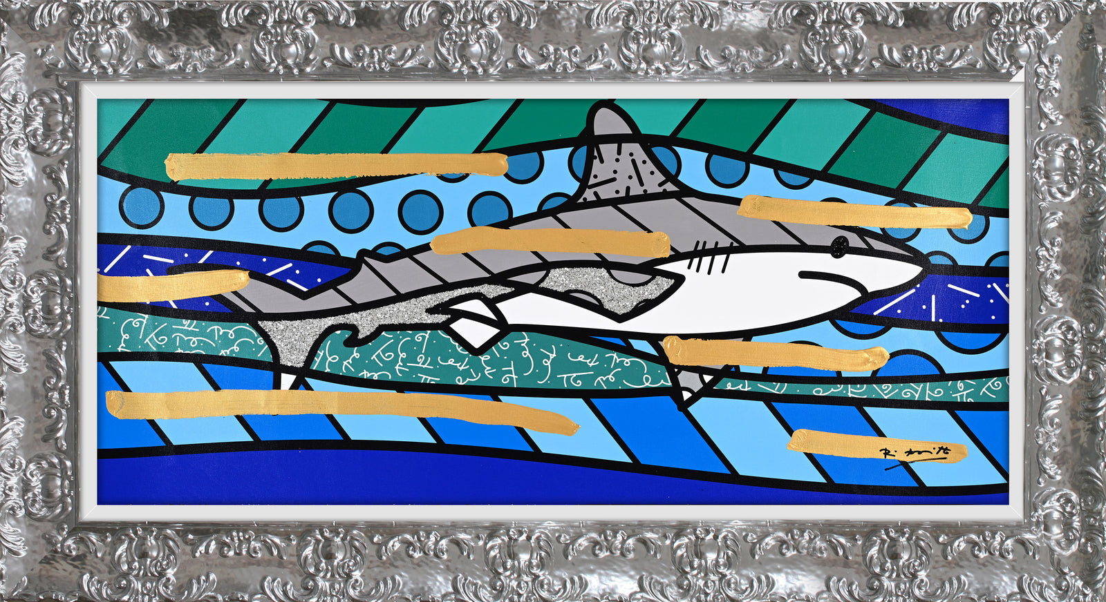 BRENDAN'S SHARK - Mixed Media Original