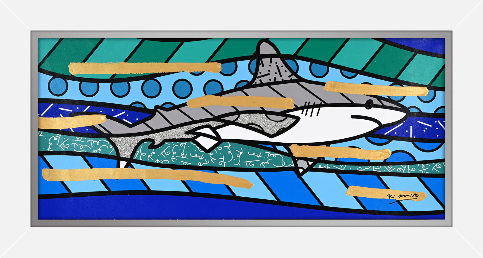 BRENDAN'S SHARK - Mixed Media Original