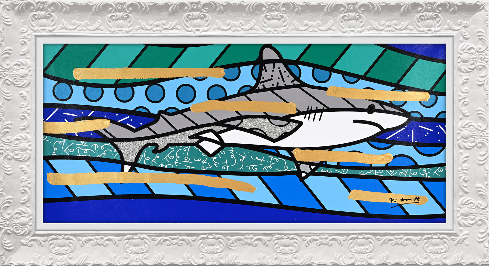 BRENDAN'S SHARK - Mixed Media Original