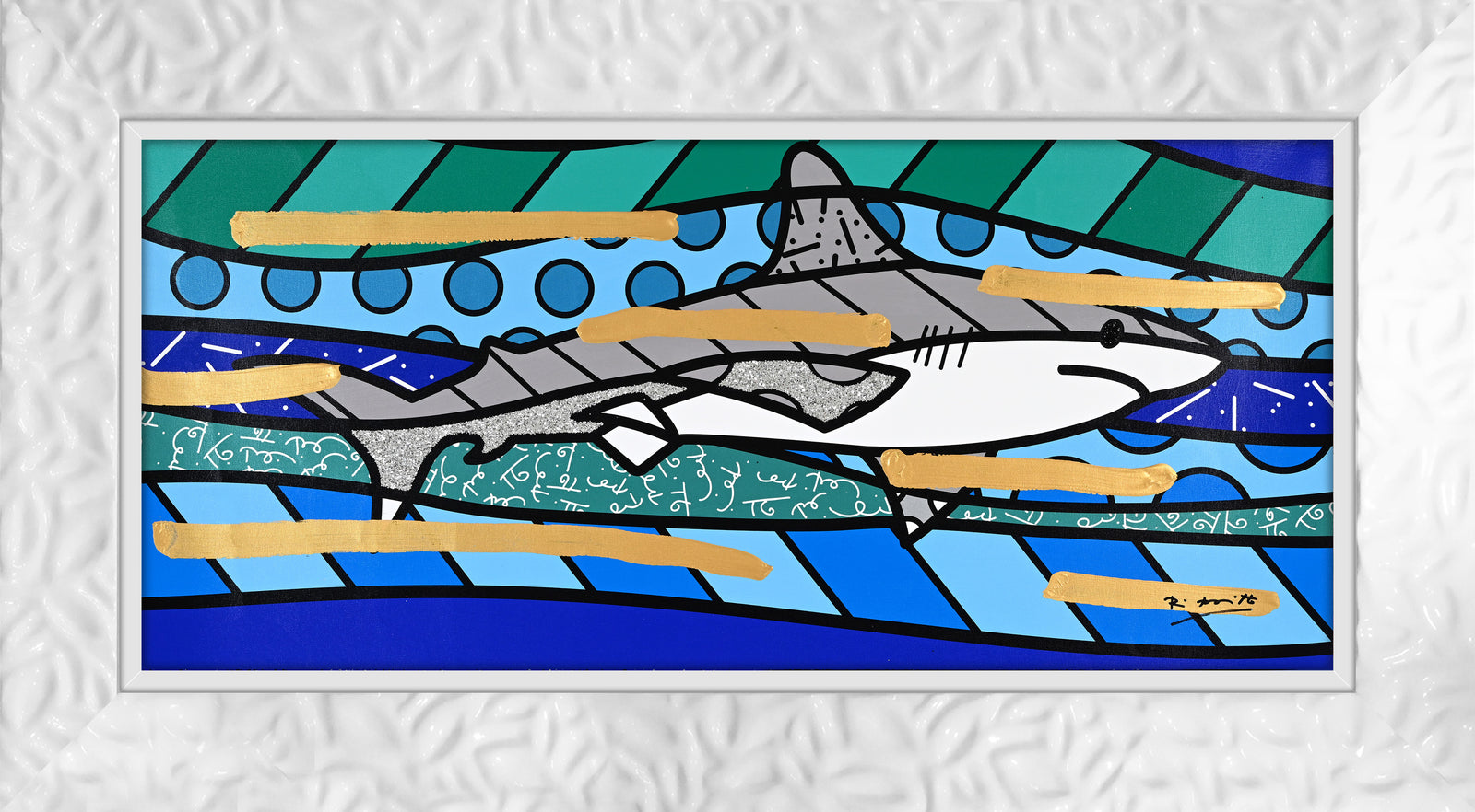 BRENDAN'S SHARK - Mixed Media Original