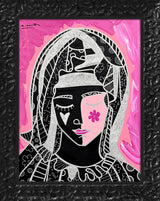 MOTHER IN PINK SILVER -  Mixed Media Original