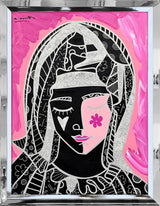 MOTHER IN PINK SILVER -  Mixed Media Original