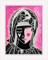MOTHER IN PINK SILVER -  Mixed Media Original