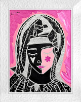 MOTHER IN PINK SILVER -  Mixed Media Original
