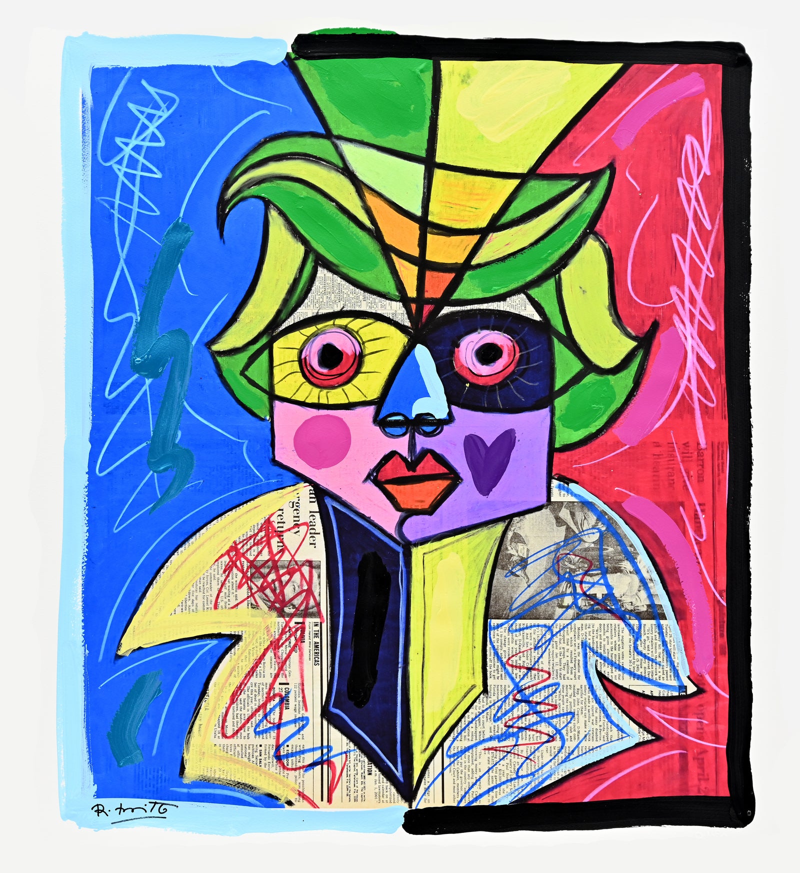 Venice Carnival - Mixed Media Original