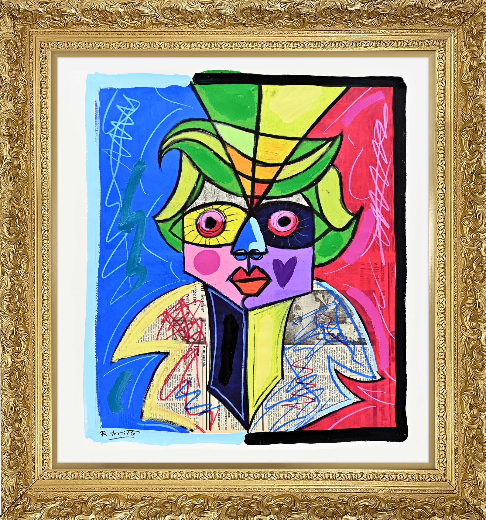 Venice Carnival - Mixed Media Original