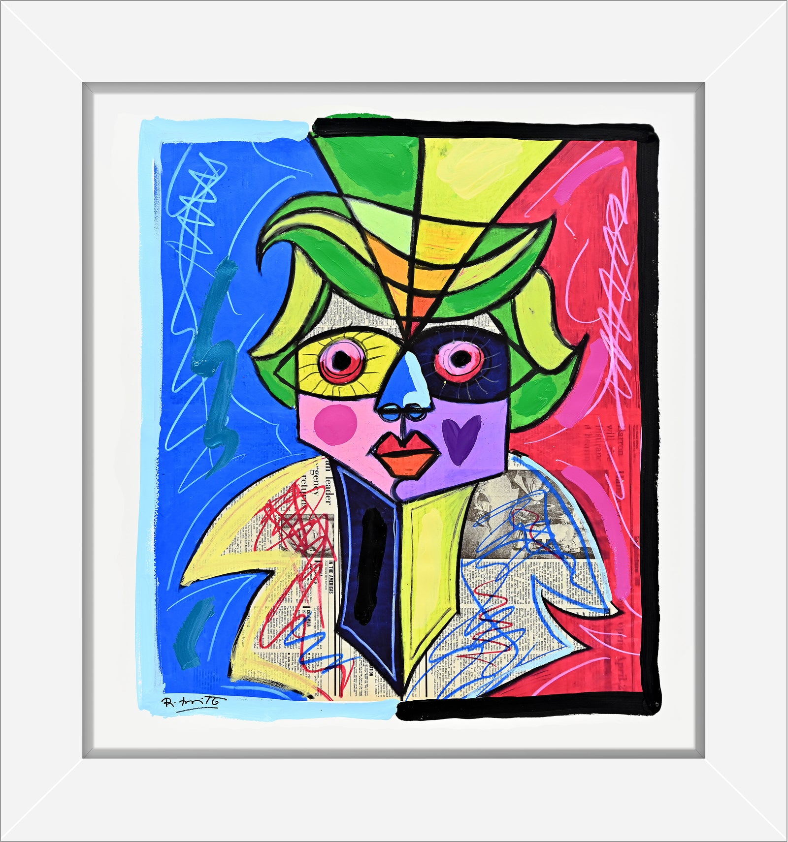 Venice Carnival - Mixed Media Original