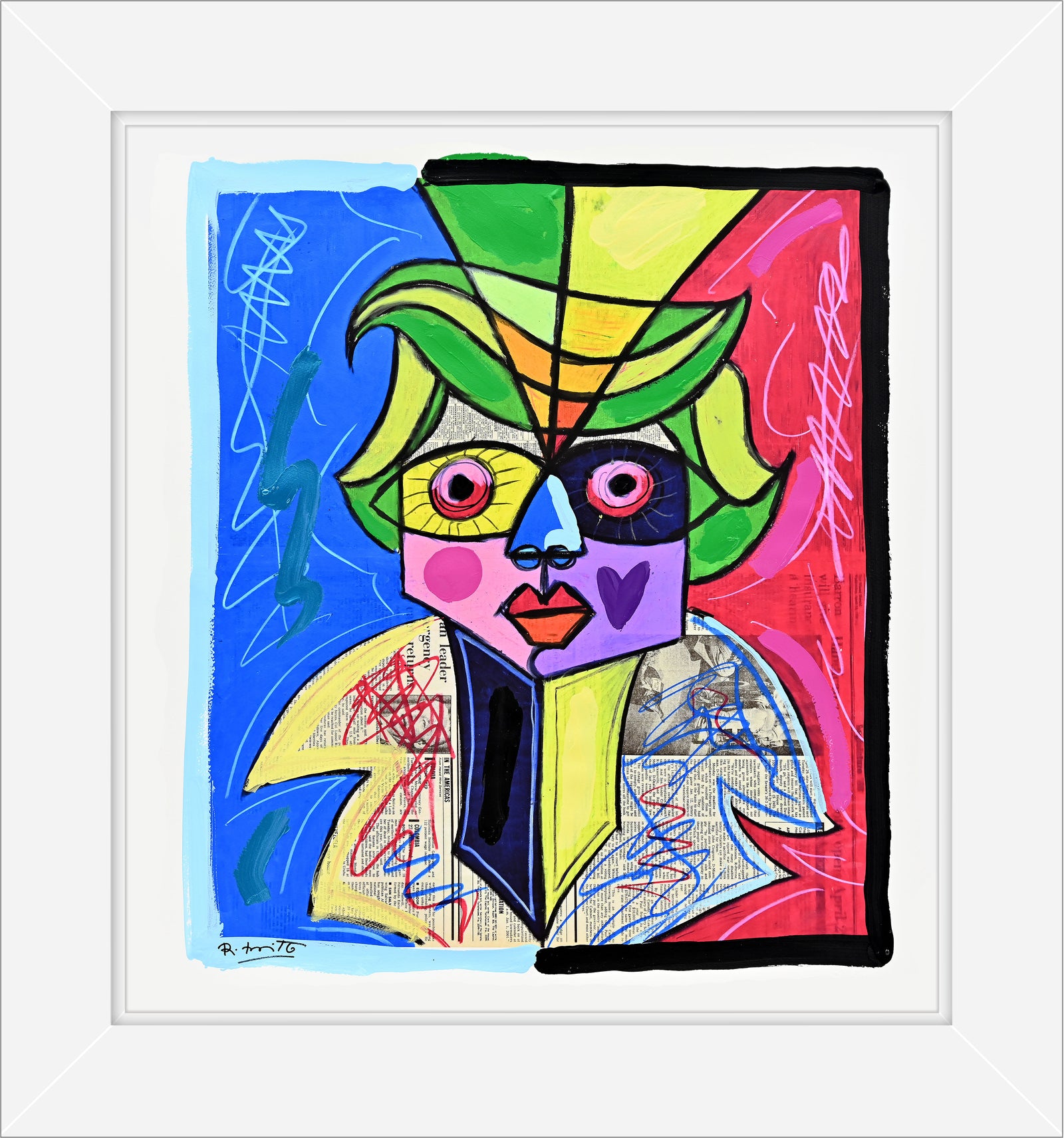 Venice Carnival - Mixed Media Original