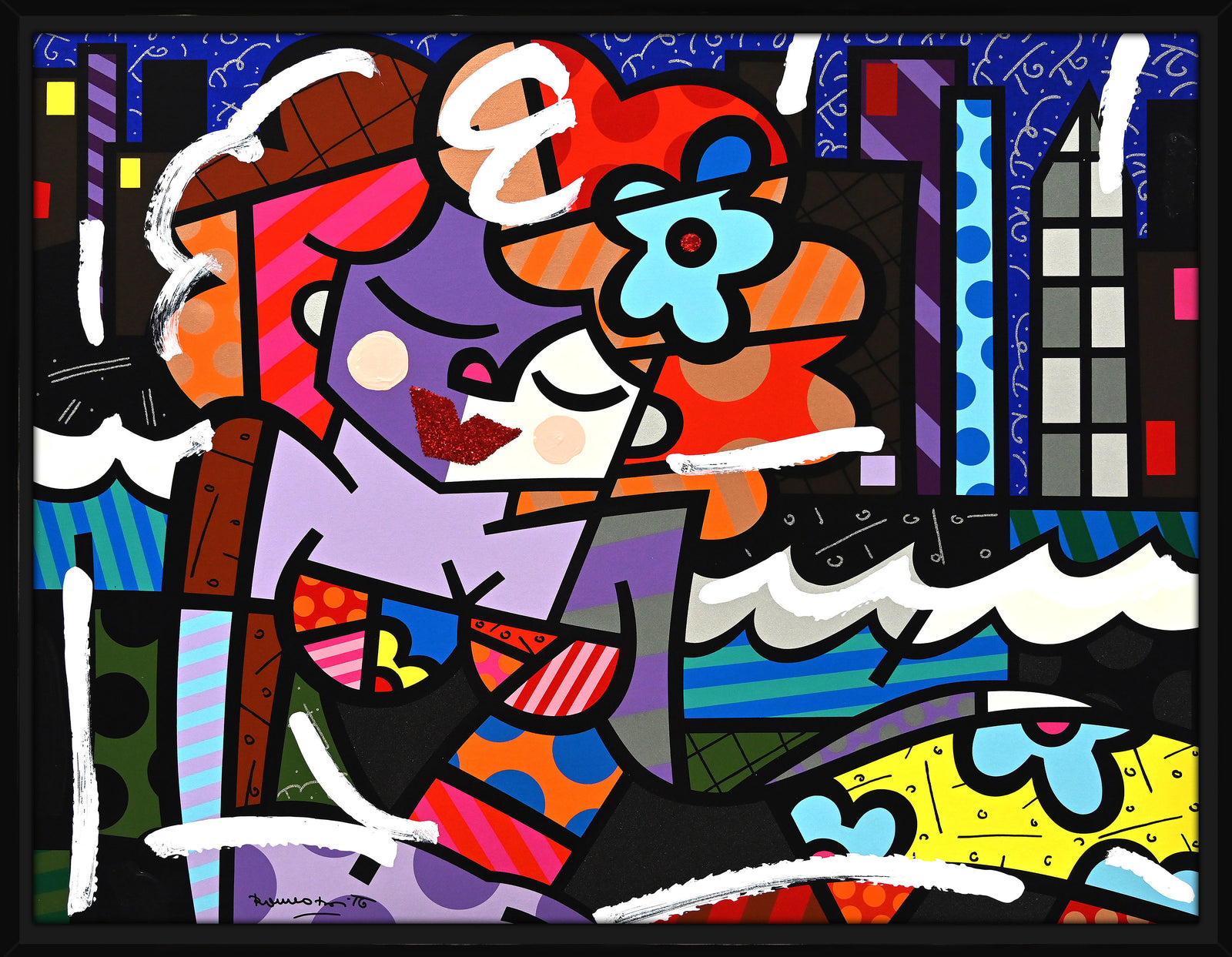 Downtown Girl - Mixed Media Original