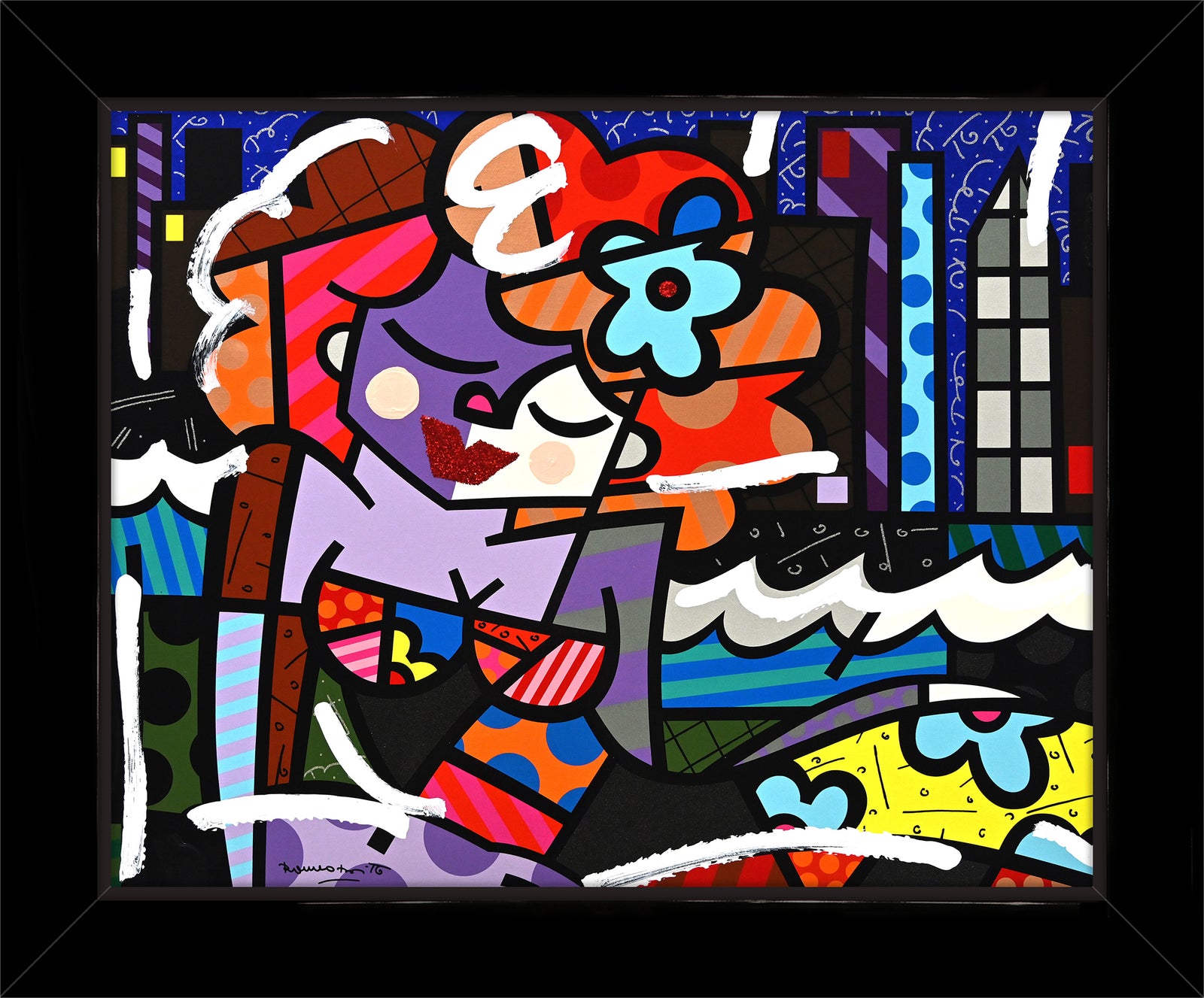 Downtown Girl - Mixed Media Original