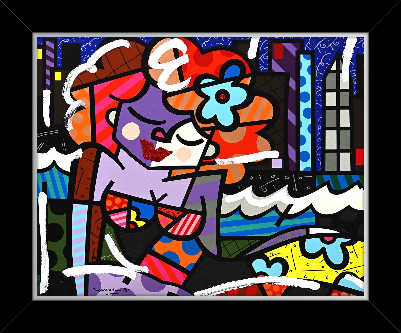 Downtown Girl - Mixed Media Original