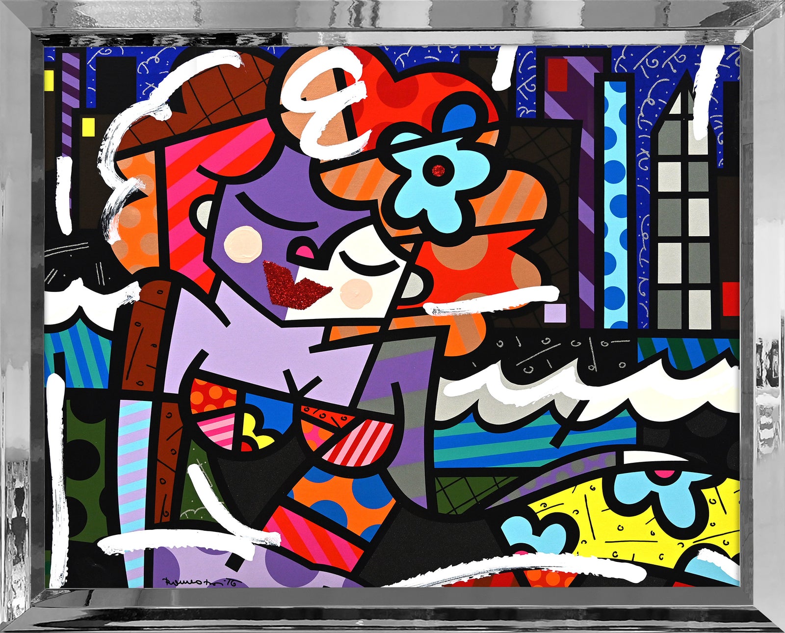 Downtown Girl - Mixed Media Original