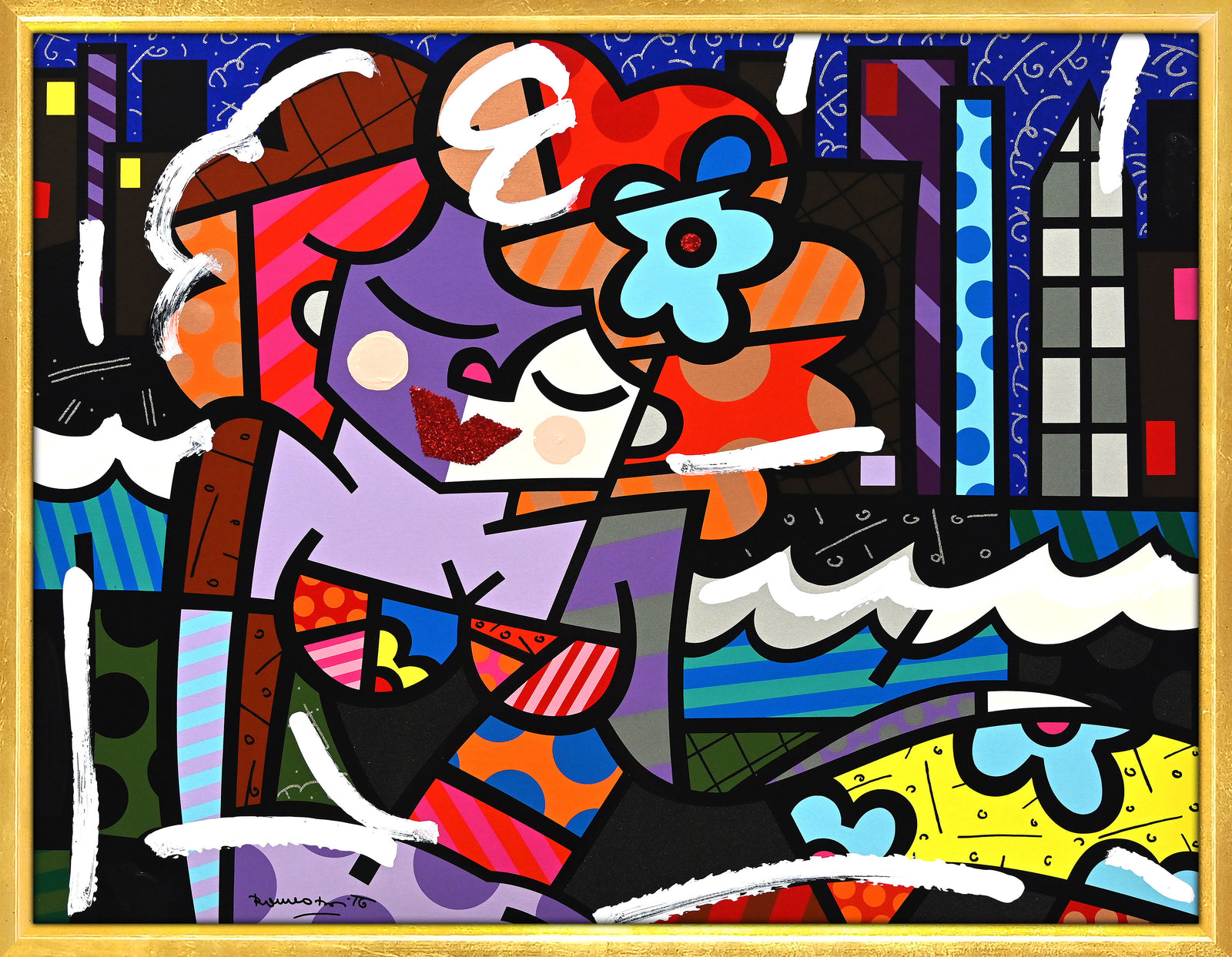 Downtown Girl - Mixed Media Original