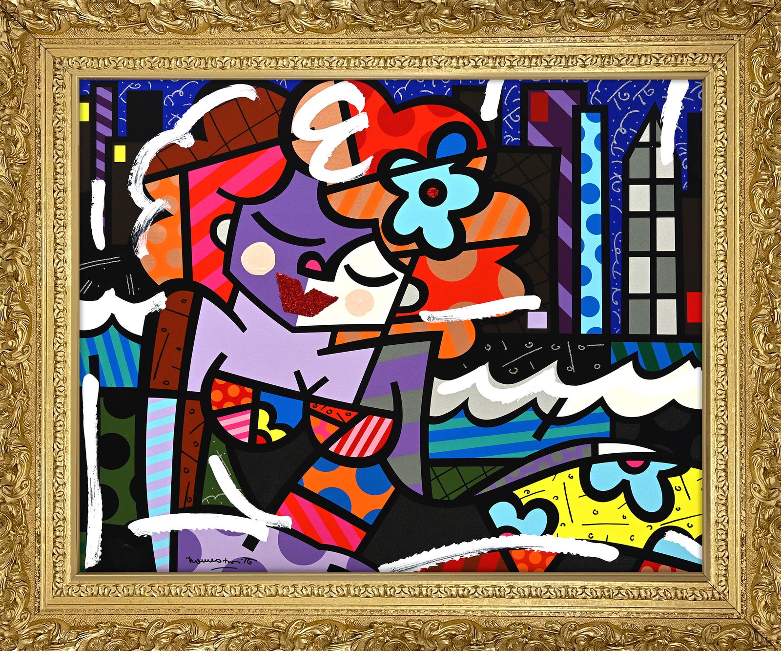 Downtown Girl - Mixed Media Original