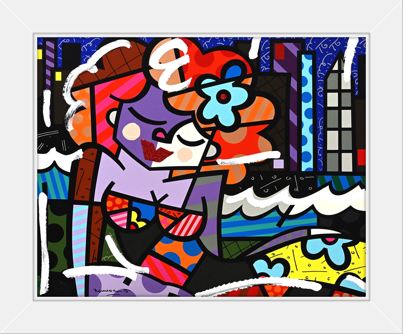 Downtown Girl - Mixed Media Original