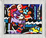 DOWNTOWN GIRL - Mixed Media Original