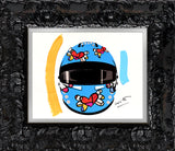 FLYING HEART RIDER -  Mixed Media Original