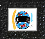 FLYING HEART RIDER -  Mixed Media Original