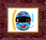 FLYING HEART RIDER -  Mixed Media Original