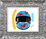 FLYING HEART RIDER -  Mixed Media Original