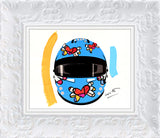 FLYING HEART RIDER -  Mixed Media Original