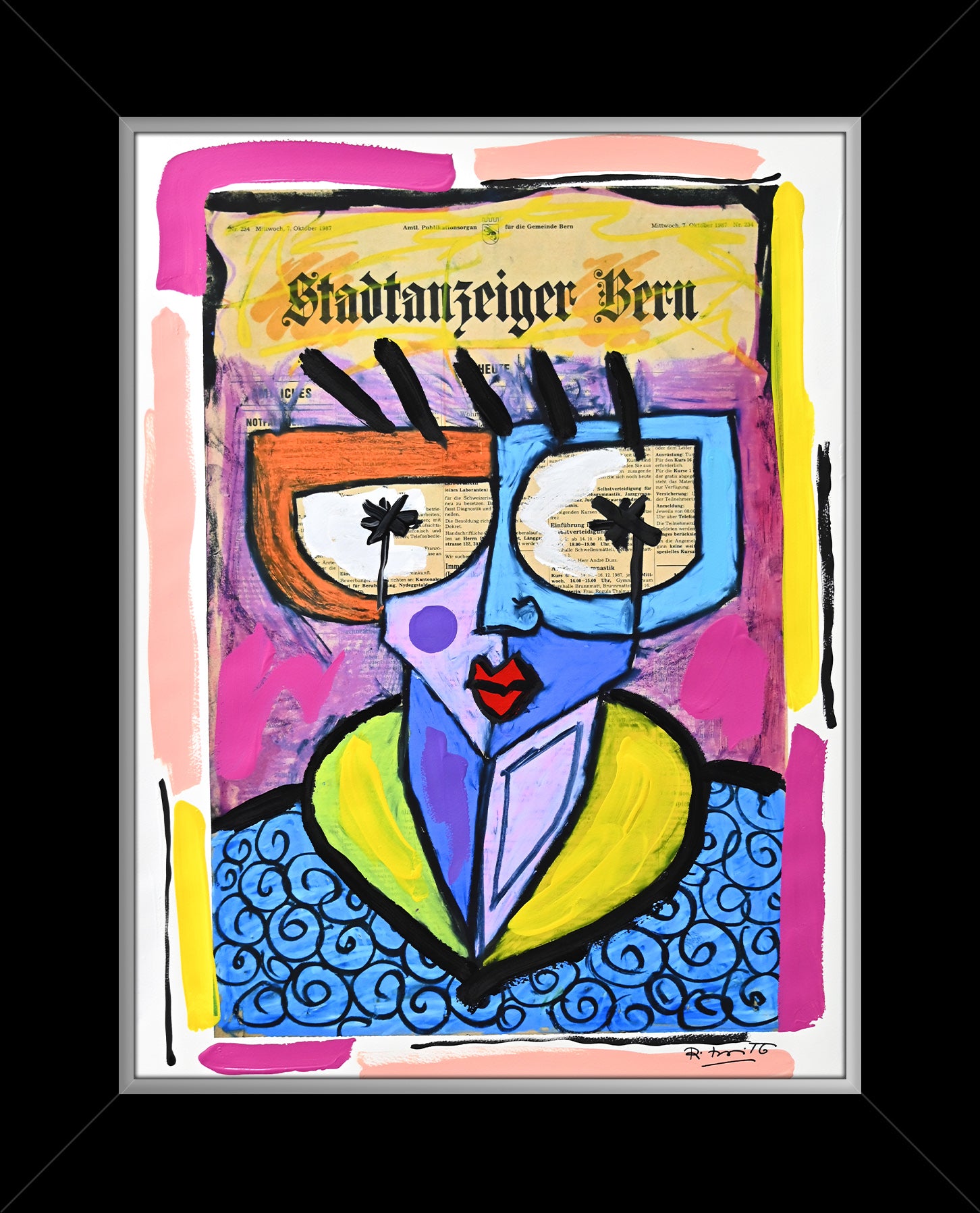 Swiss Lady - Mixed Media Original