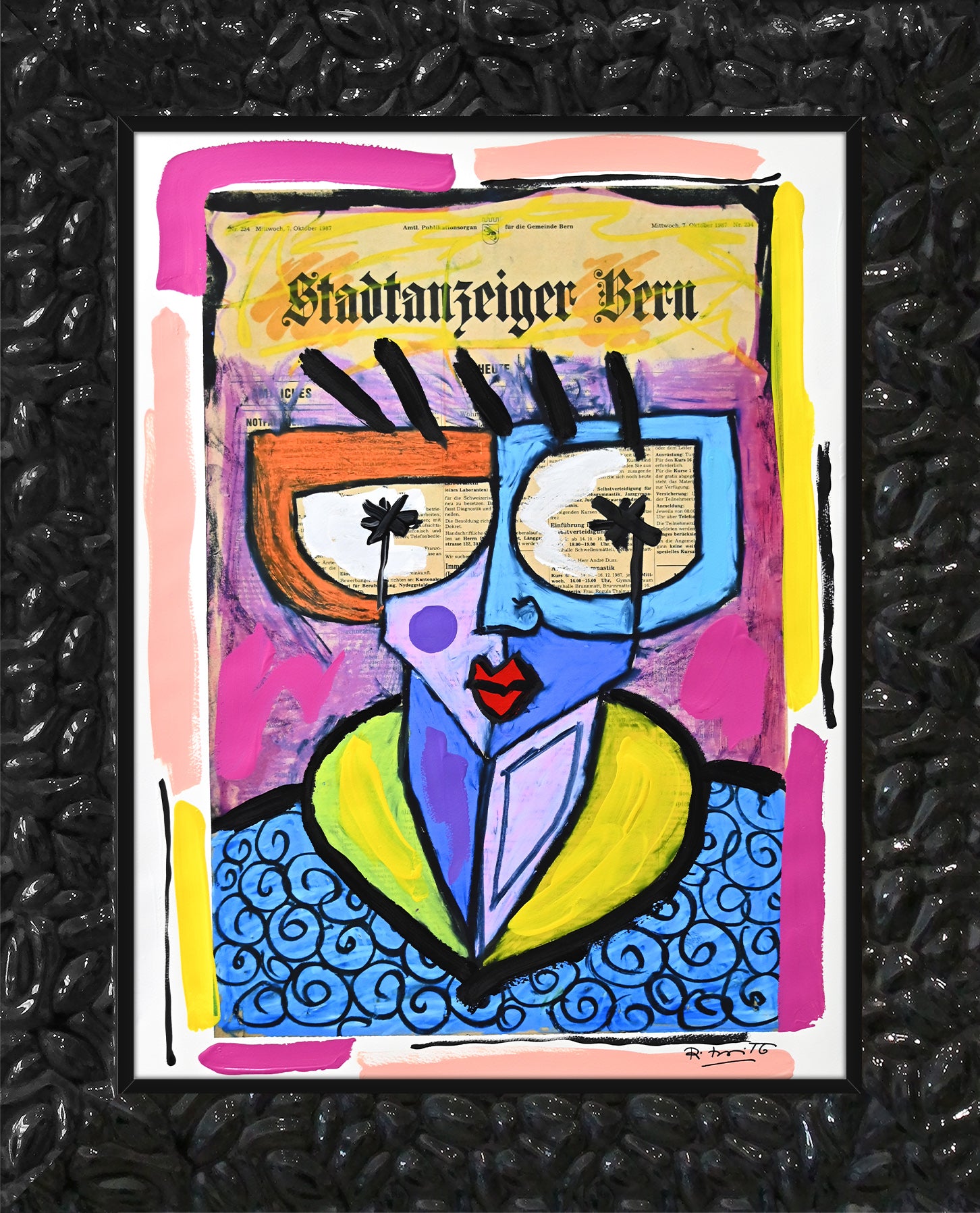 Swiss Lady - Mixed Media Original