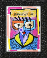 SWISS LADY - Mixed Media Original