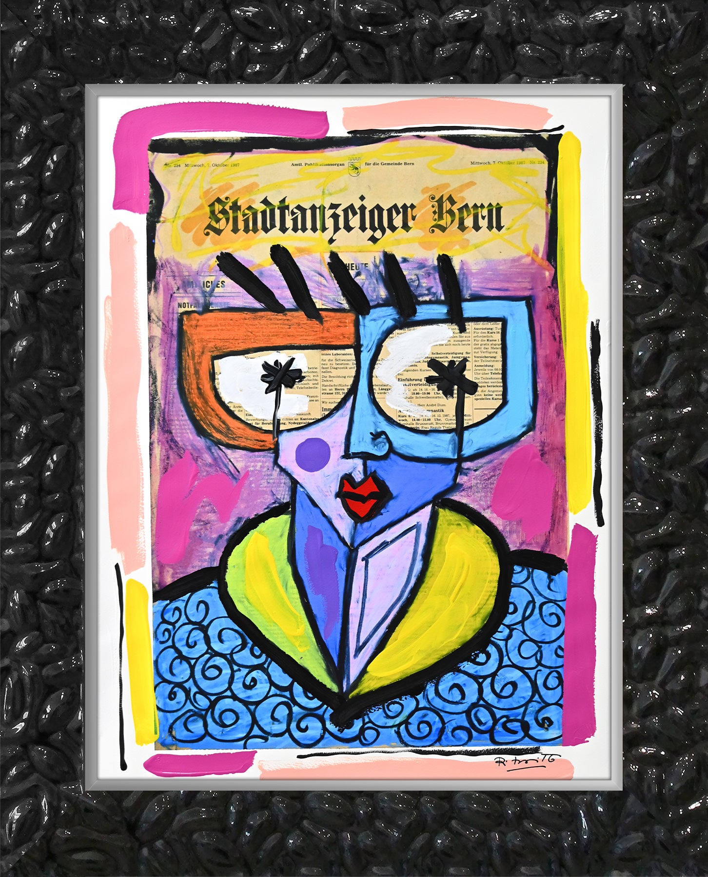 Swiss Lady - Mixed Media Original