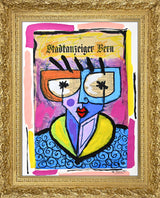 SWISS LADY - Mixed Media Original