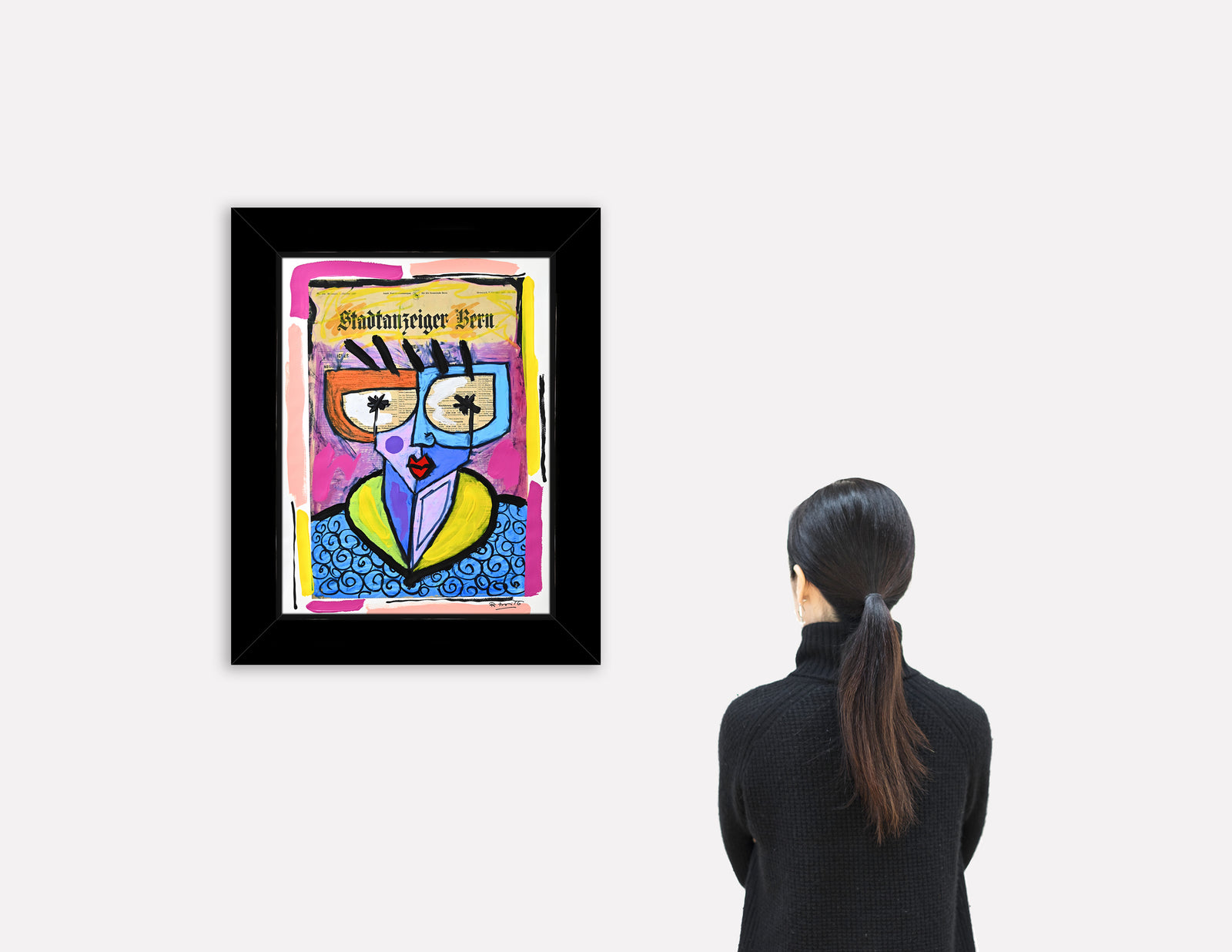 Swiss Lady - Mixed Media Original