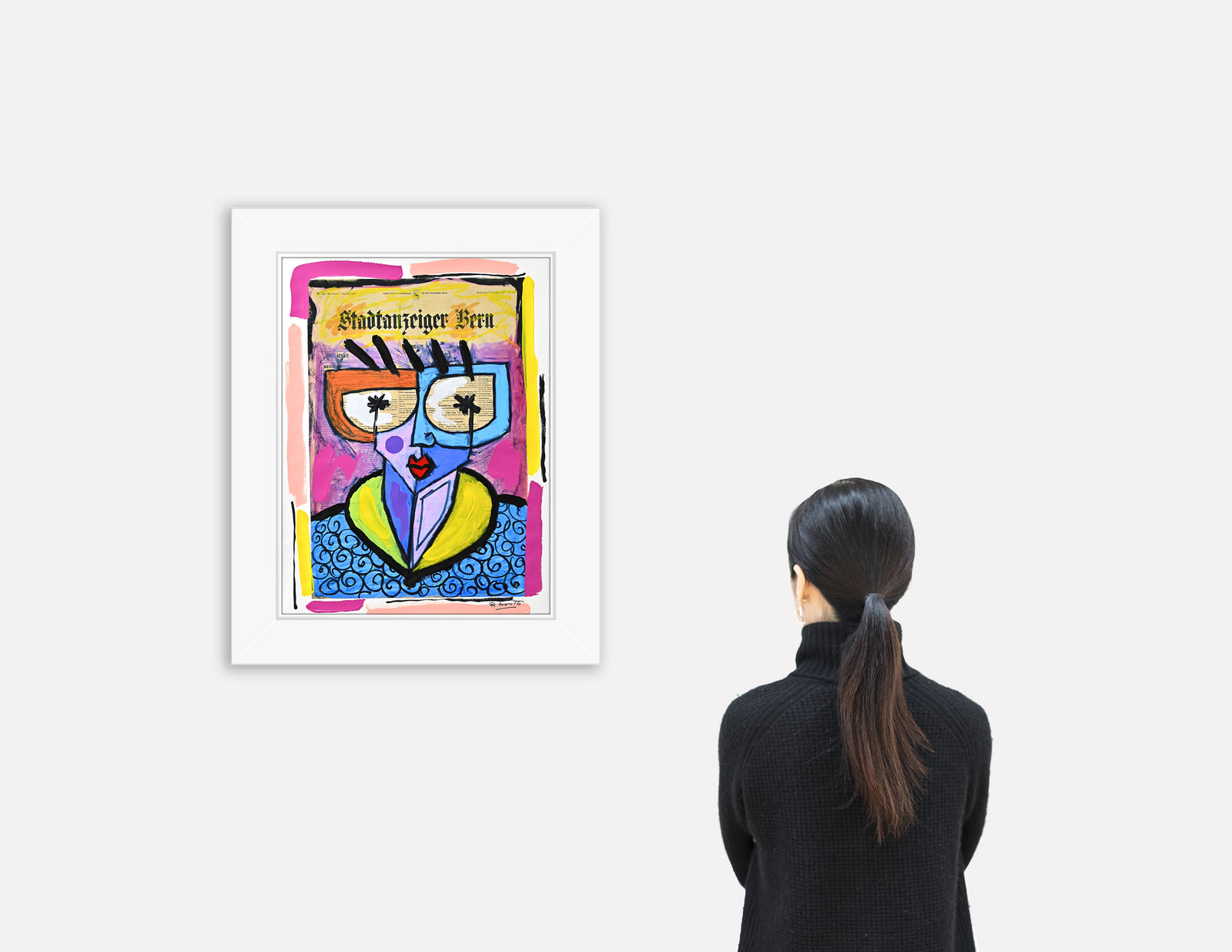 Swiss Lady - Mixed Media Original