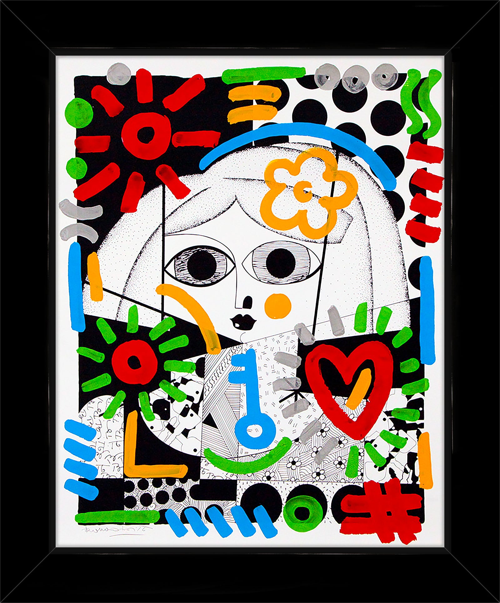 GREEN KEY HOLDER - Mixed Media Original