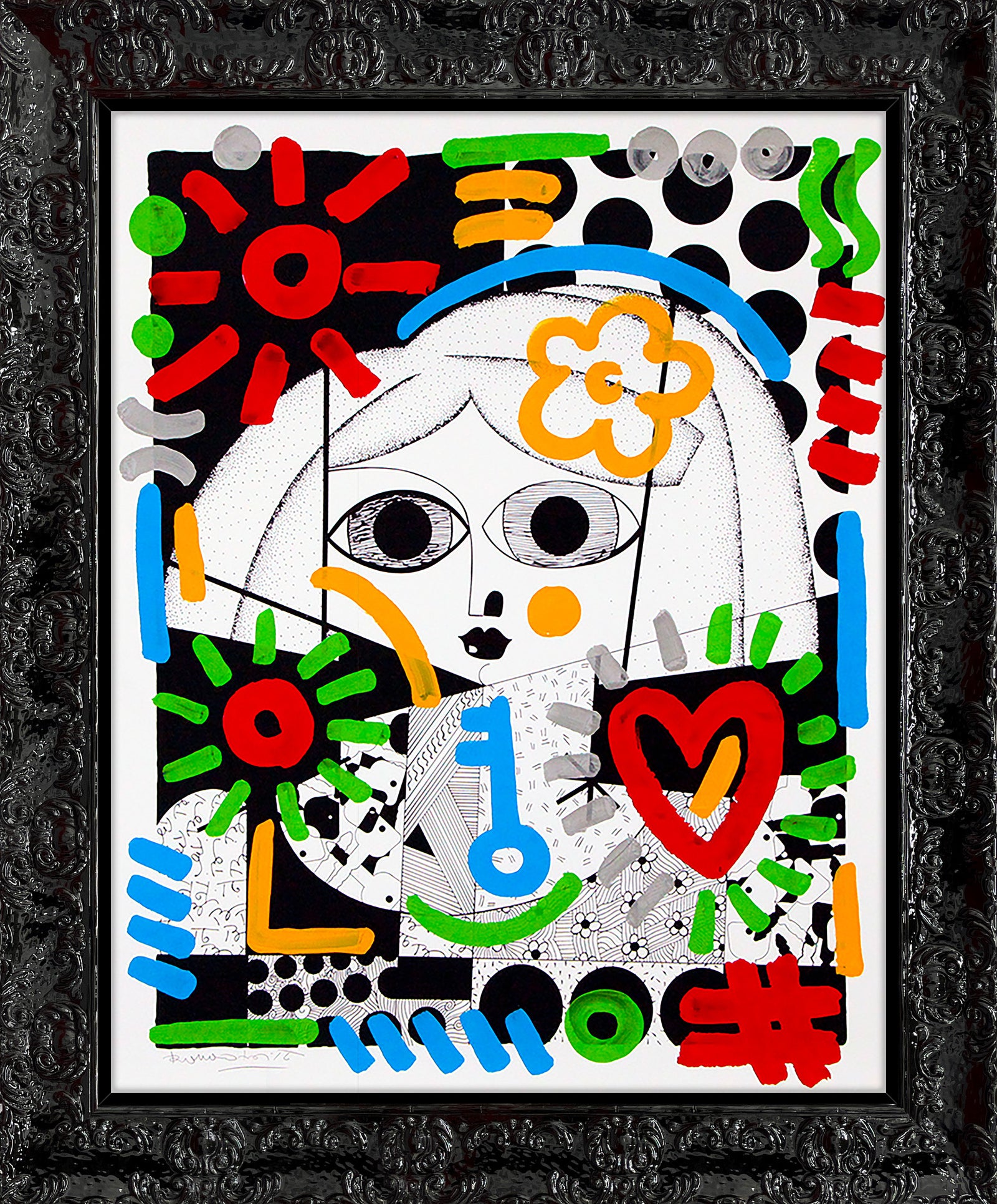 GREEN KEY HOLDER - Mixed Media Original