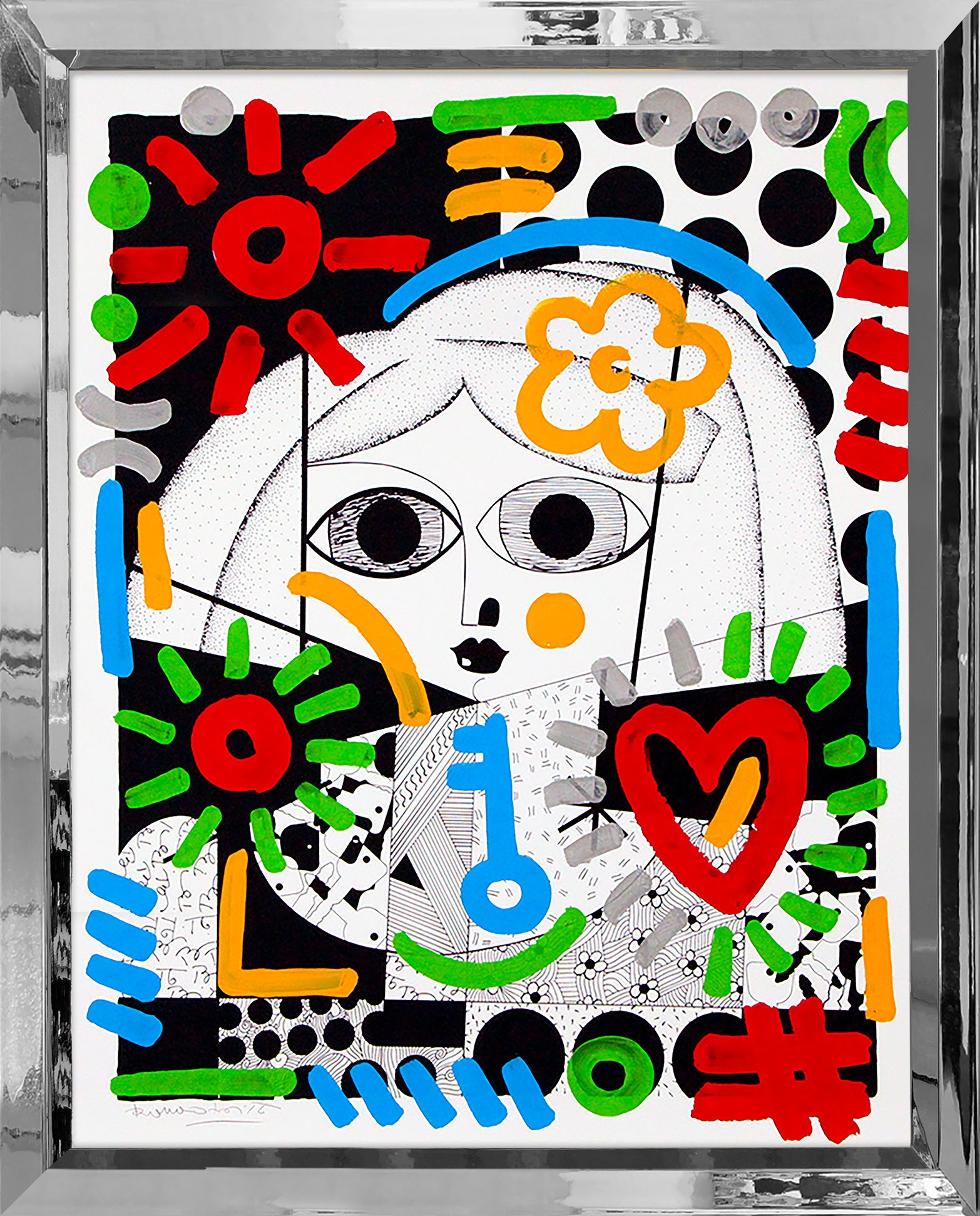 GREEN KEY HOLDER - Mixed Media Original