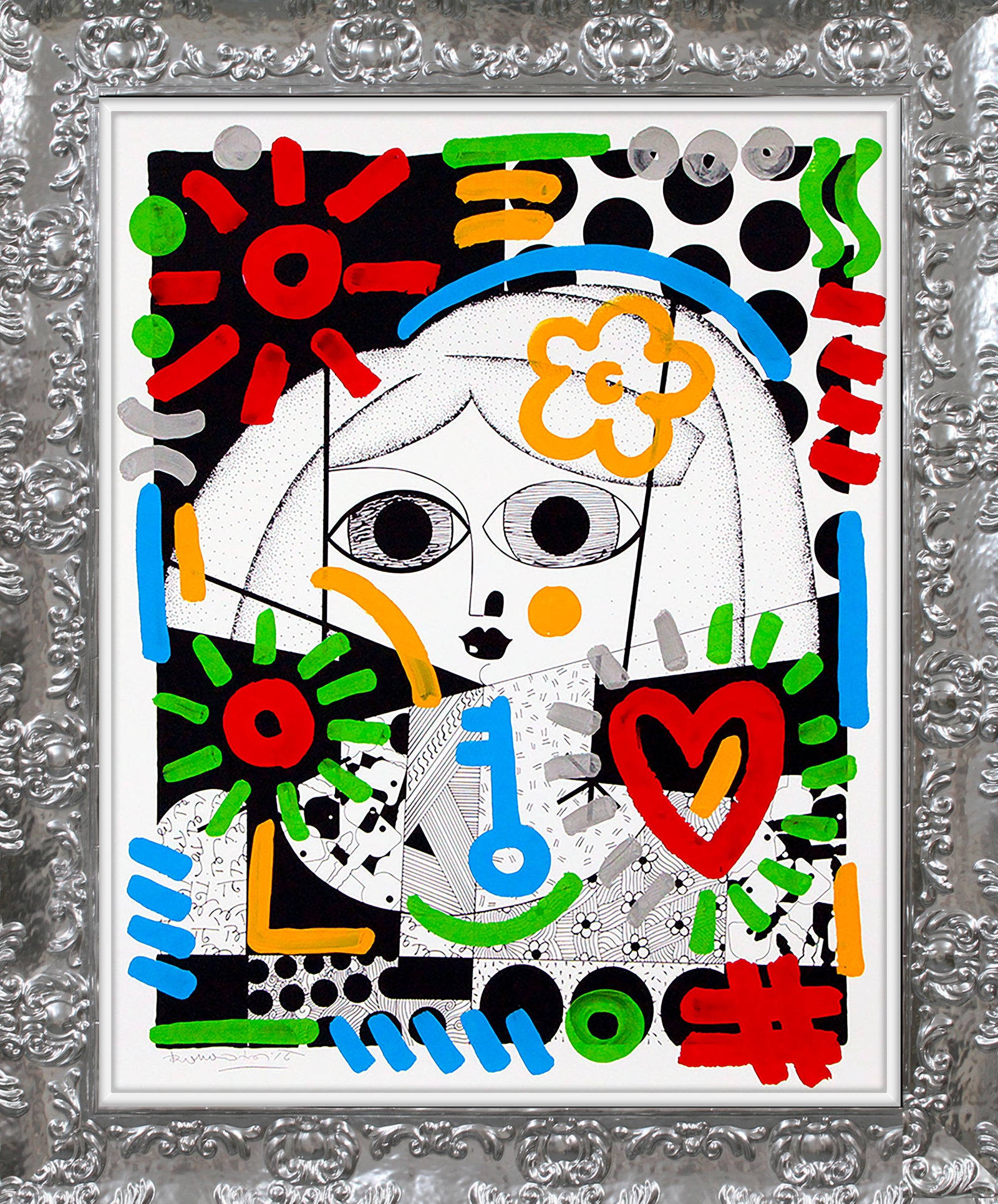 GREEN KEY HOLDER - Mixed Media Original