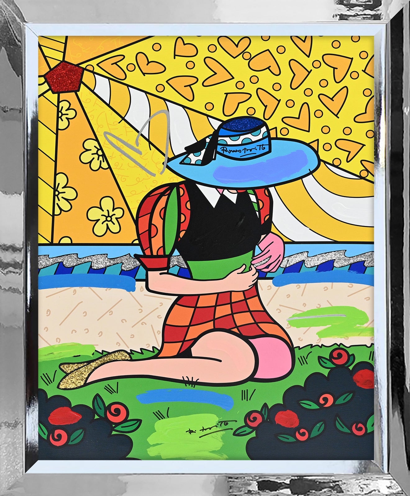 Palm Beach - Mixed Media Original