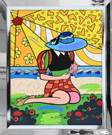 PALM BEACH - Mixed Media Original
