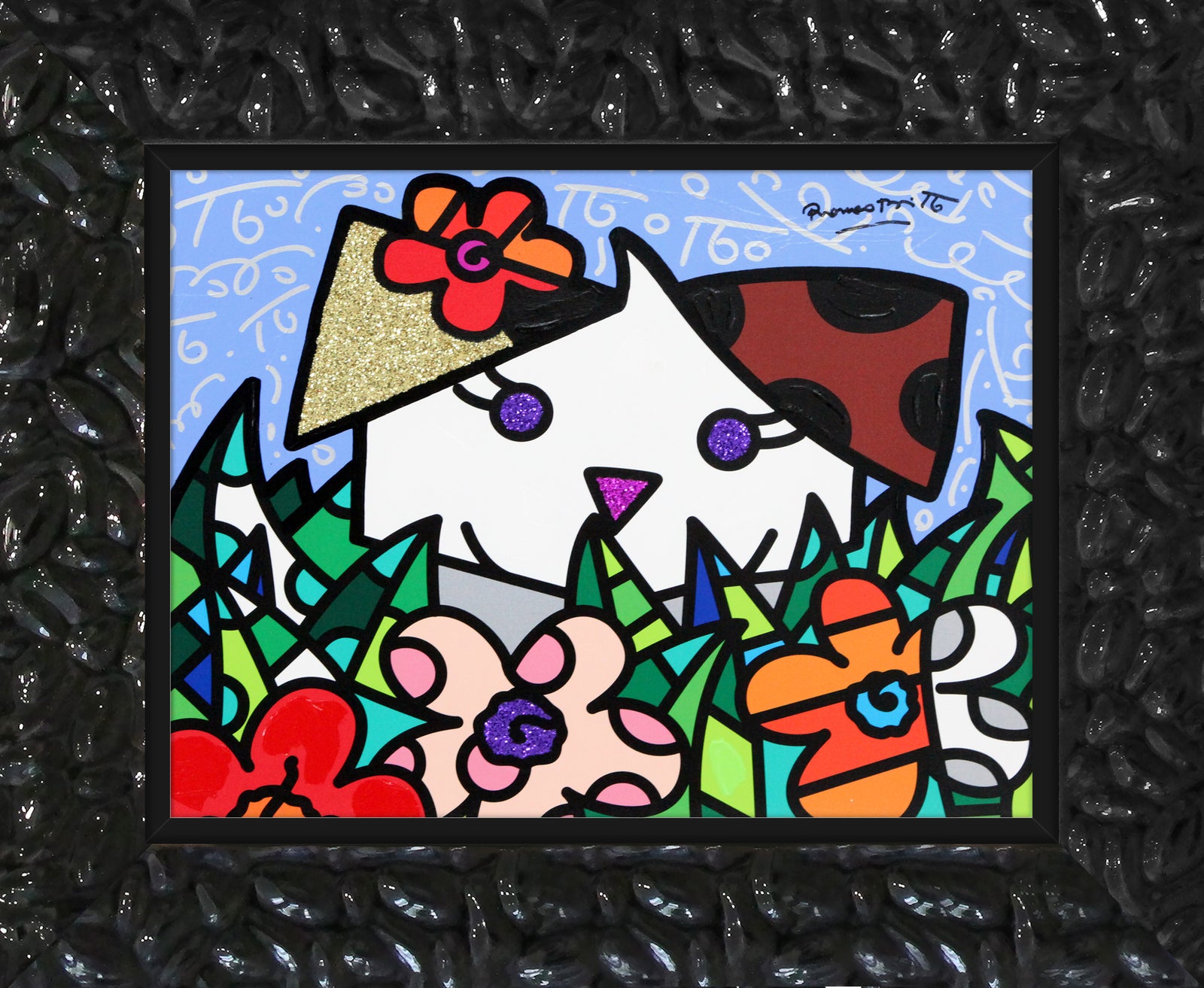 SPRING PUPPY - Mixed Media Original