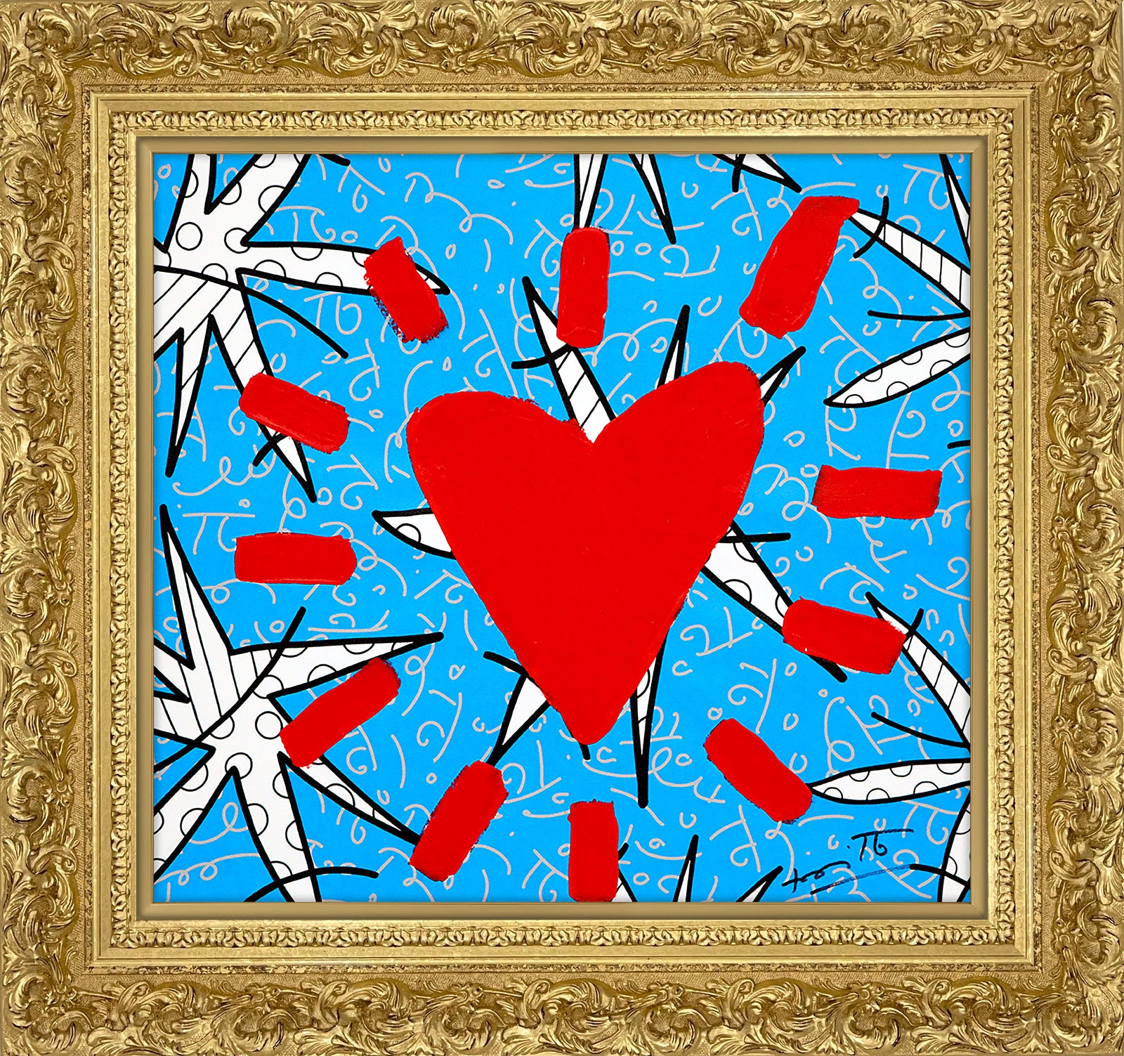 Huge Heart - Mixed Media Original