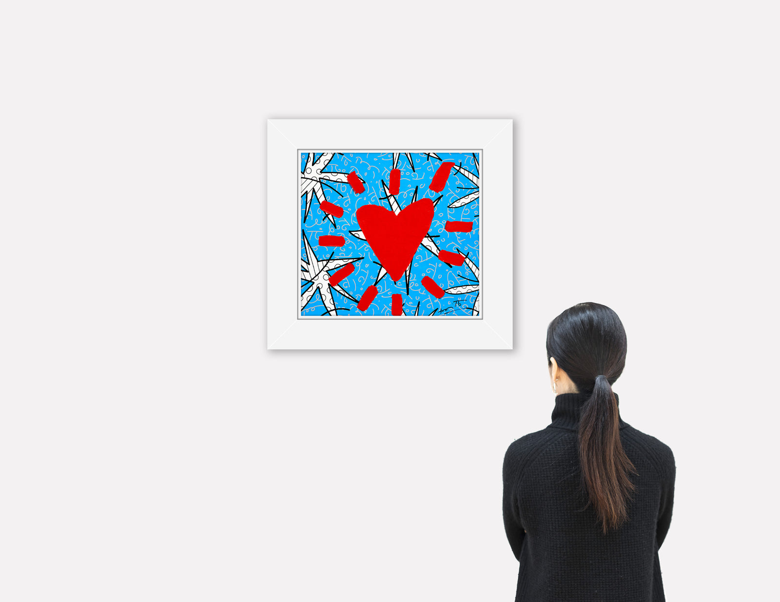 Huge Heart - Mixed Media Original