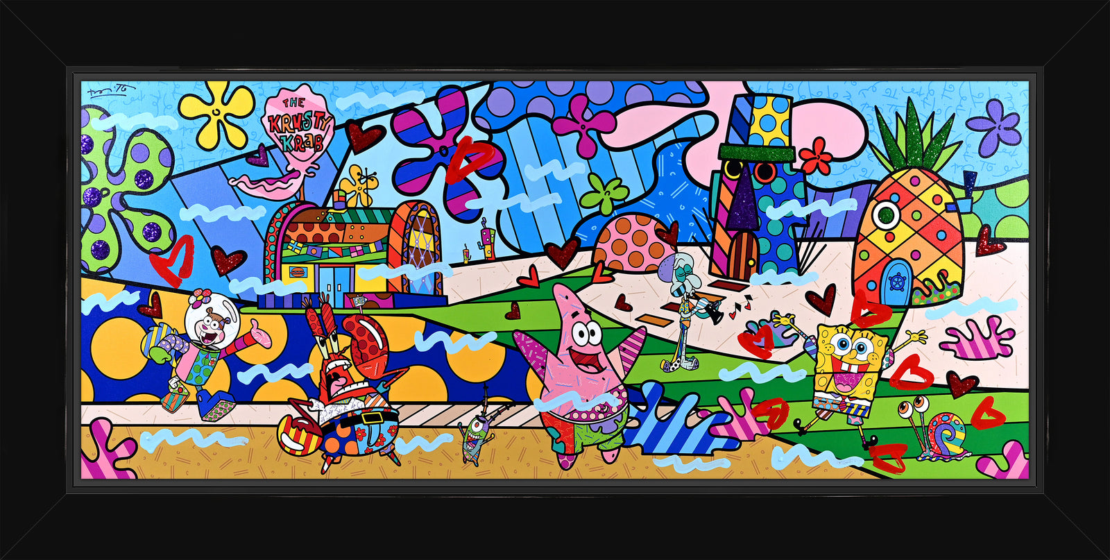 BIKINI BOTTOM - Mixed Media Original