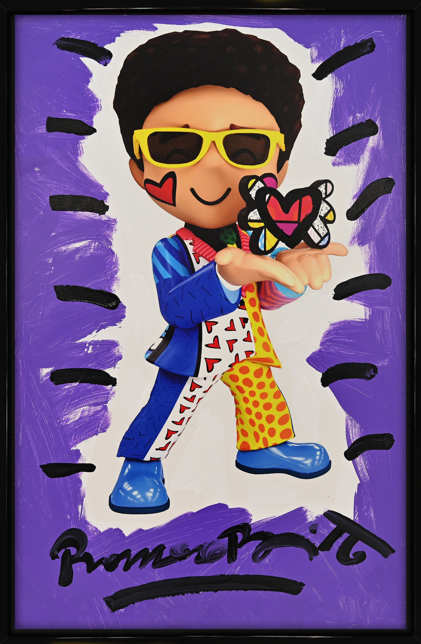 Little Britto - Mixed Media Original