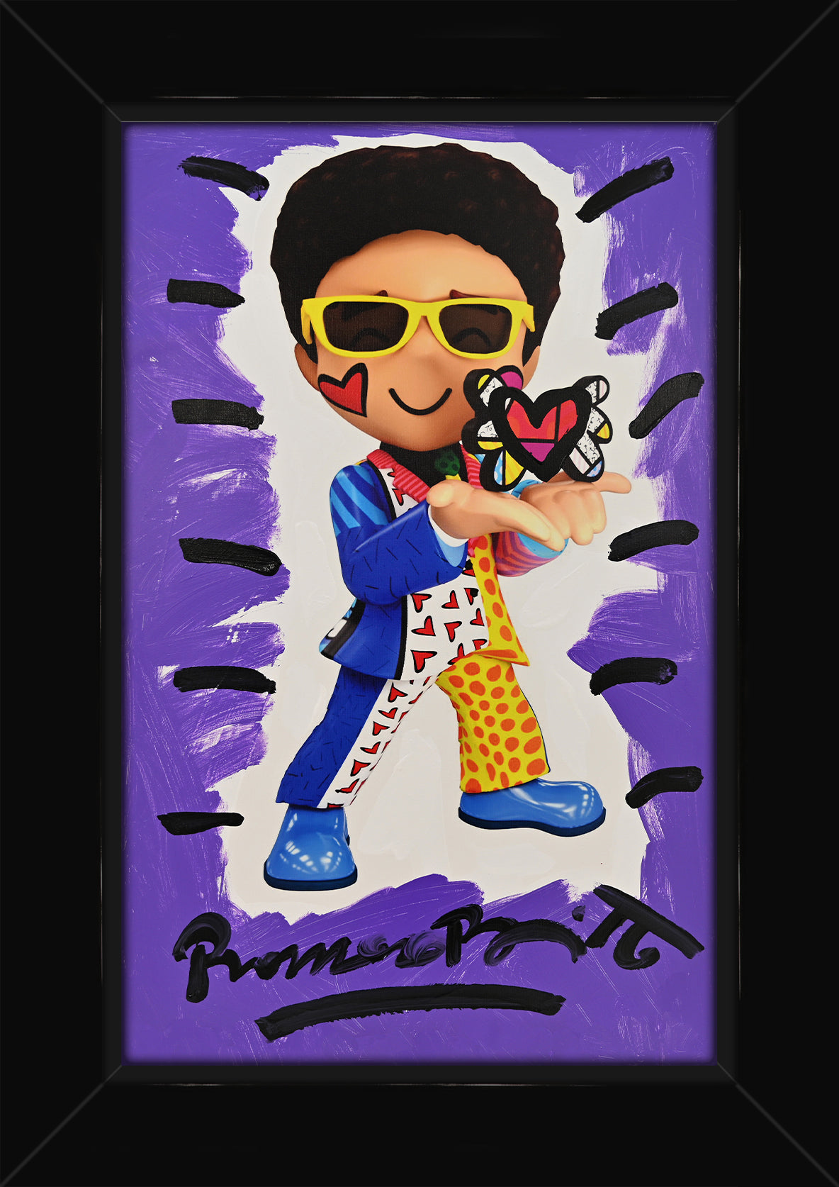 Little Britto - Mixed Media Original