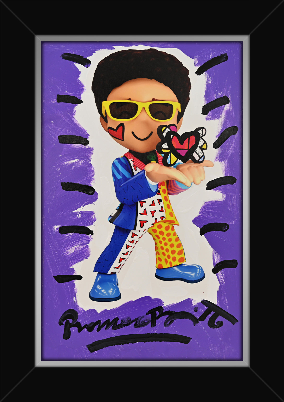 Little Britto - Mixed Media Original